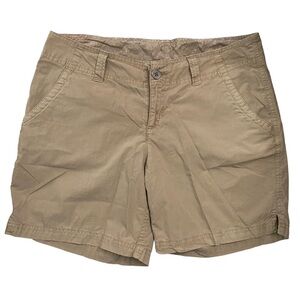 Columbia Tan Mid Rise Shorts Pockets Brown Tan Neutral 6